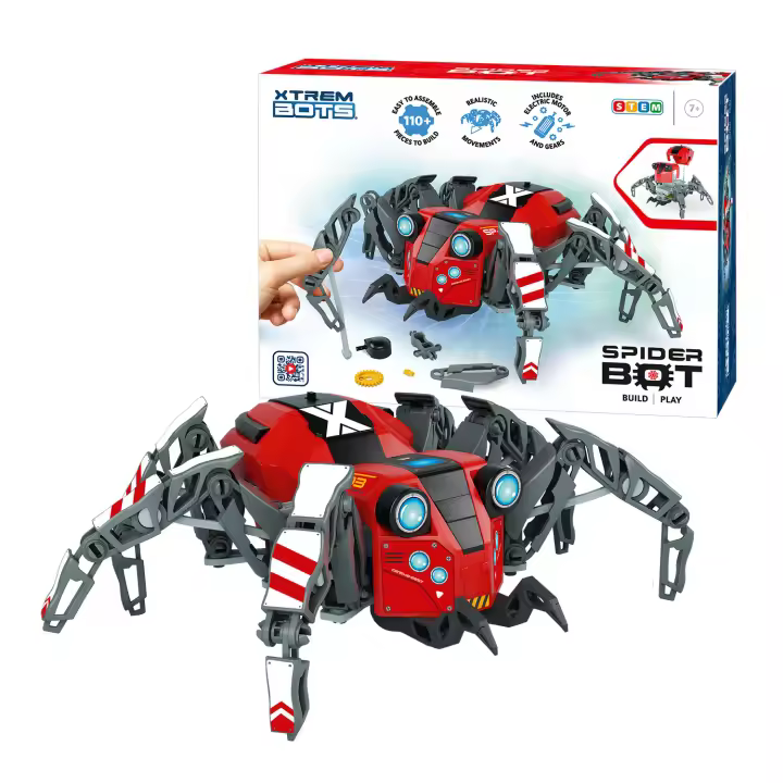 Xtrem Bots Spider BOT - Robotica para Niños Araña | Kit Robotica +7 Años | Robot Juguete 110 Piezas | Juguetes Niños | Robot Niños | Fácil De Montar - 1