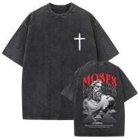 Camiseta Oversize Vintage Lavada De Jesus Perdonenles Padre Para Hombres Y Mujeres Estilo Gótico Rock Camisetas Tops De Calle - details 16