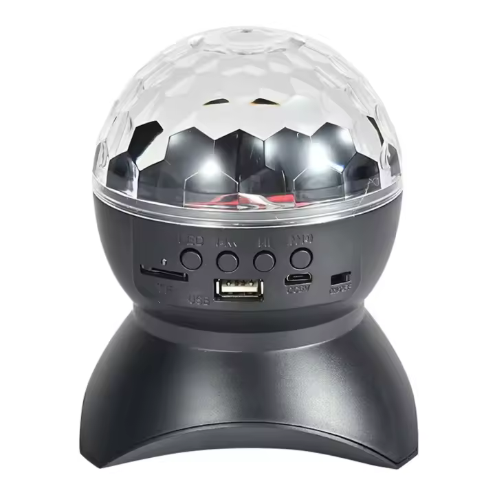 Nuevas Luces De Escenario RGB LED 2024 Rotativas Disco DJ Bola Estroboscópicas Control Remoto Y Sonido Regalo De Navidad Para Fiesta Club Carro - 1