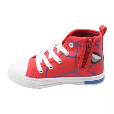 ZAPATILLA LONETA SUELA PVC CON LUCES ALTA SPIDERMAN - 1