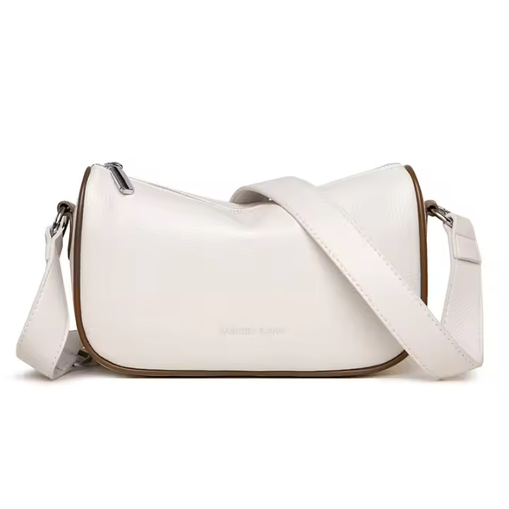 Nuevo estilo genuino para mujer, bolso cruzado de cuero suave a la moda, bolso de almohada de piel de vaca de primera capa - 1