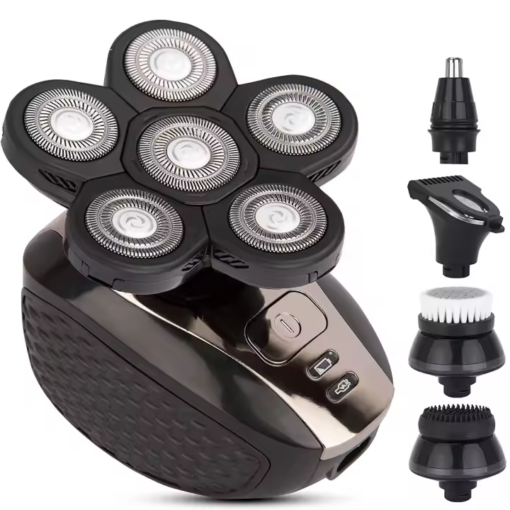 5 En 1 Para Hombres Calvos, Cabeza de Hombres, Diseño Ergonómico, Inalámbrico y Recargable, Ajustable de Usar y Limpiar. - 1