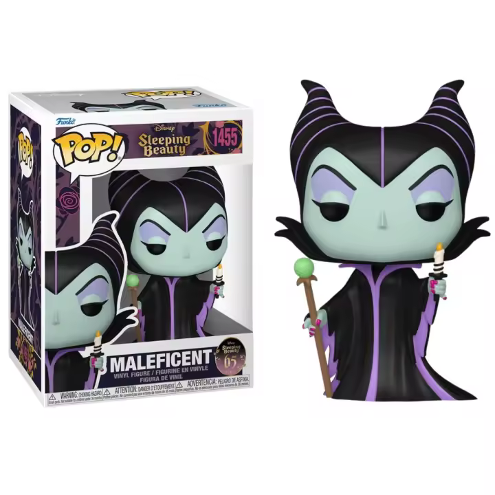 FUNKO POP! DISNEY: BELLA DURMIENTE – MALÉFICA CON VELA, 78182, Nº1455, PRODUCTO CON LICENCIA OFICIAL - 1