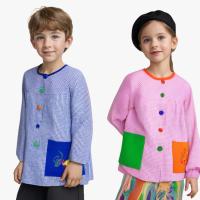 Batas Escolares Infantiles Multicolores - Batas de Cuadros - Manga Larga y Tela Transpirable - Diferentes Tallas Disponibles - Cómodas - Perfectas para Niños y Niñas en Colegio - Diseño Práctico y Resistente - details 5