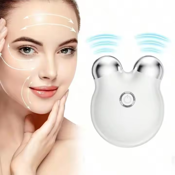 Masajeador De Rostro Eléctrico Portátil Levantamiento Facial Microcorriente Vibration Tensión De Piel Dispositivos De Belleza - 1