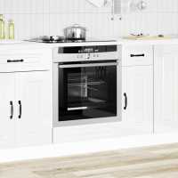 vidaXL Mueble de horno Kalmar roble artesanal madera reconstituida en color Roble artisan/Negro/Marrón roble y más | almacenamiento funcional diseño moderno para baño dormitorio sala - details 9
