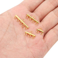 10pcs Correas De Pulsera Y Collar De Acero Inoxidable Con 5 Anillos Abrazaderas Para Colgantes Y Pendientes Suministros De Joyería DIY - details 0