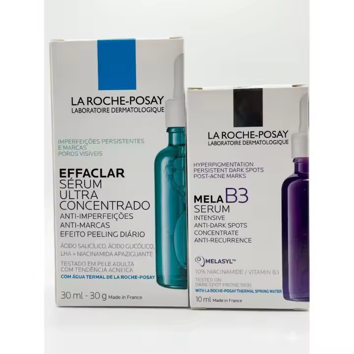 La Roche-Posay Effaclar Sérum Ultra Concentrado 30ml + Serum mela B3 10ml REGALO - Tratamiento Anti-Imperfecciones y Marcas: Peeling Diario para Piel Acneica Adulta - 1