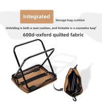 Silla De Almacenamiento MOUNTAINHIKER Para Camping Plegable Ultra-ligera De Aluminio Mini Silla De Pesca Para Picnic Furniture - details 1