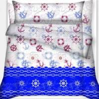 Blue Floral Duvet Cover Set 105/135/150cm - Nordic Style Bedding, Soft & Breathable, Easy Care Home Decor - details 2