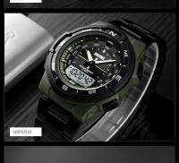 Reloj De Pulsera Deportivo De Moda Para Hombre SKMEI 1370 Lujo Acero Inoxidable Resistente Al Agua Cronógrafo Dual Pantalla LED Y Analógica - details 15