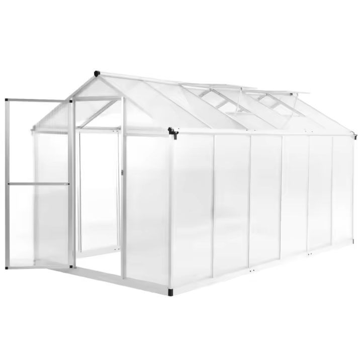 Invernadero de Aluminio 362x190x195 cm 13,41 m³ - 1