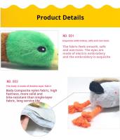Juguete De Perro Duradero Y Masticadero Con Diseño Realista De Pato Verde De Peluche Juguete Squeaky Interactivo Para Puppies - details 4