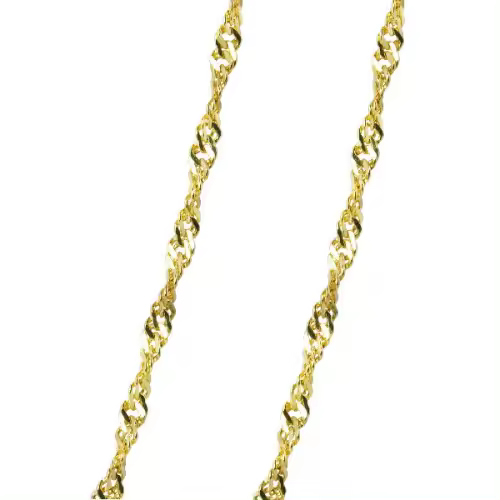 Cadena Mujer Oro 18 ktes Singapur Maciza Grosor 0,80 mm 40 cm. - 000022498 - 1