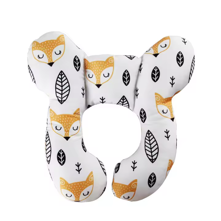 Almohada para el cuello de bebé, almohada con forma de plátano para recién nacidos, almohada antivibración para cochecito de bebé, almohada para niños - 1
