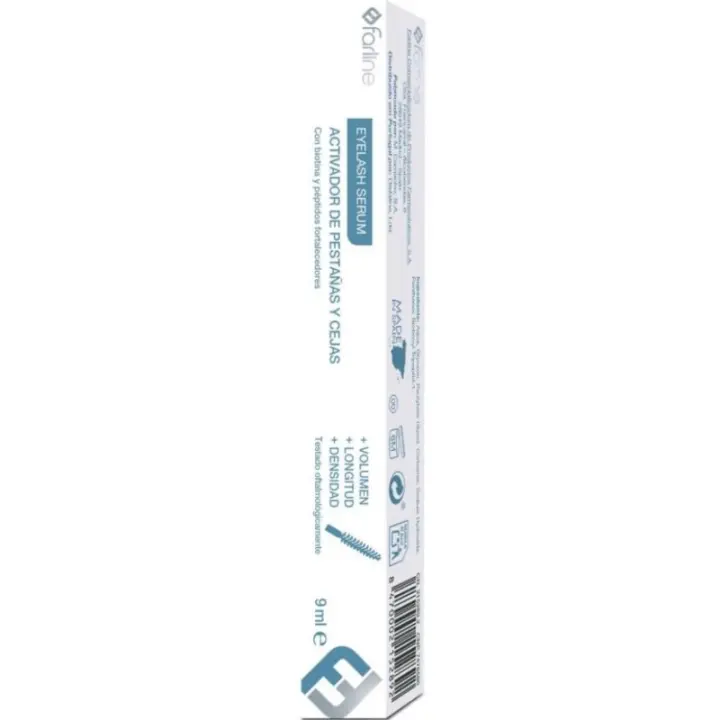 Farline Eyelash Sérum Activador de Pestañas y cejas con Biotina y Péptidos fortalecedores 9ml - 1
