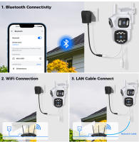 Cámara PTZ 4K Wifi Hiseeu Con Tres Lentes Y Tres Pantallas Para Exterior Vigilancia Video CCTV Con Seguimiento Automático Aplicación ICSEE P2P - details 16