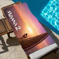 Toalla De Playa Grande De Secado Rápido Dibujos Animados Moana 2 Para Deporte Gimnasio Baño Camping Viaje Tamaño 150x220CM - details 5