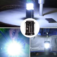 Luz de camping plegable, linterna de camping Colgante, linterna portátil para acampar, Luz de camping con Energía Solar 9x19 cm/3.54X7.48 pulgadas para senderismo, Pesca y mochileros - details 3
