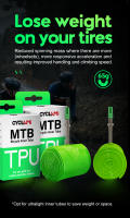 Tubo Interno De Bicicleta Ultraligero Para Montaña MTB 26 27.5 29 Pulgadas Material TPU Válvula Francesa De Metal Antioxidante CYCLAMI - details 4