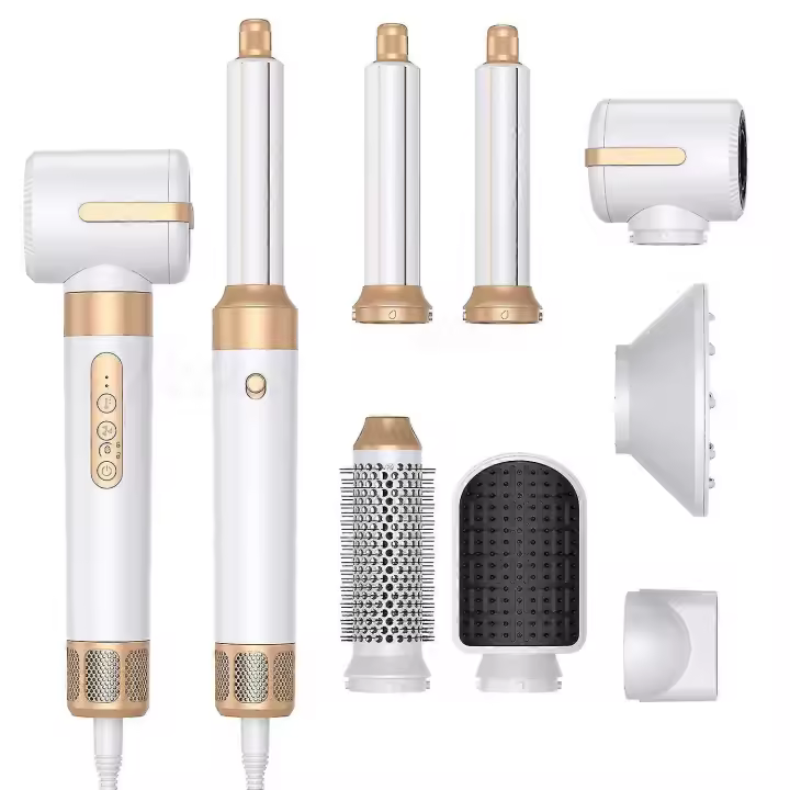 7-In-1 Automatic Curling Wand Hair Dryer Set, A High-Quality Christmas Gift - 1