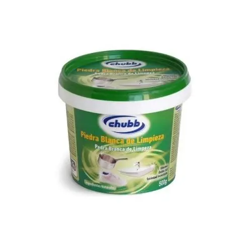 Chubb- Piedra blanca limpieza 500 gr elimina manchas de óxido, cal, grasa, suciedad incrustada - 1