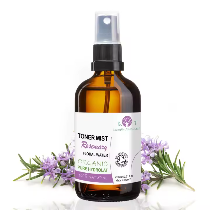 Agua de Romero Ogánica Estimulador Crecimiento del Cabello | Anticaída y Anticaspa | Tónico Facial Piel Grasa y con Acné | Regulador de Sebo - B.O.T Cosmetic & Wellness - 1