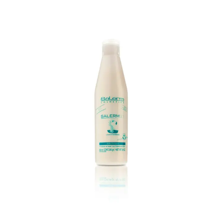 Salerm 21 Silk Protein leave in conditioner con proteína de seda Nutrición profunda con o sin aclarado 250ml - 1