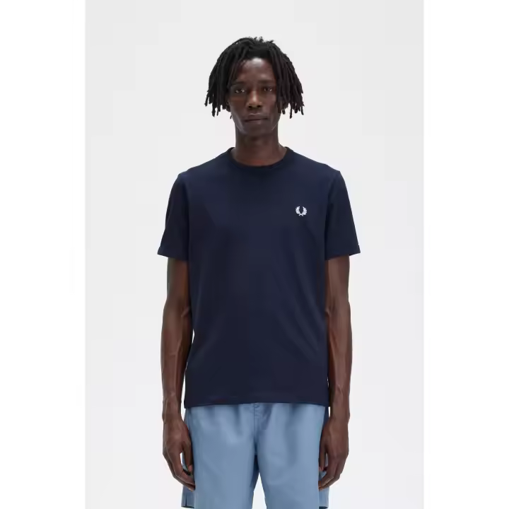 CAMISETA FRED PERRY M/C MINILOGO MARINO - 1