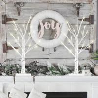 Lámpara De Árbol De Navidad Con 24 LED Para Decoración De Fiesta Y Dormitorio Luz Faeirita De Pascua Iluminación Nocturna Con Control USB Y 3 AA - details 5