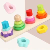 Nenitus Juguete Montessori 1 2 3 años, Figuras geométricas apilables de Madera, Juguete Educativo, Regalo niños pequeños. - details 2