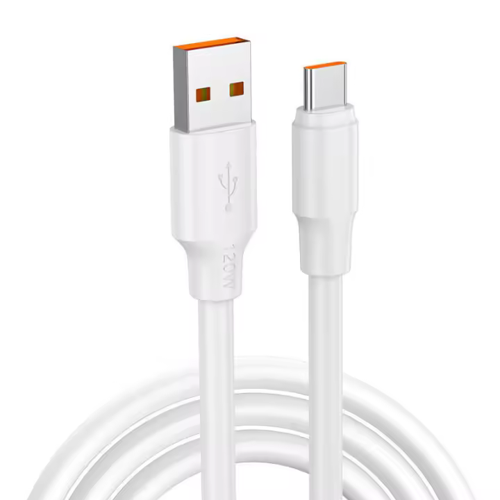 Cable De Carga Rápida 120W Tipo C USB Para iPhone 15 Samsung Xiaomi Redmi Huawei Cable De Carga Rapida De 1M Para Teléfonos Móviles - 1