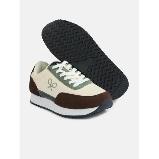 Zapatilla running city beige - Silbon - 1