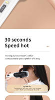 🎁【Detalles para Mamá】Ceramic Hair Straightener Brush, 35W, 2-in-1 Curling and Straightening Comb, with LCD Display, Adjustable Temperature, 220V European Standard Plug, for Unique Hairstyles, Mother'S Day Gift-Cecodadi - details 6