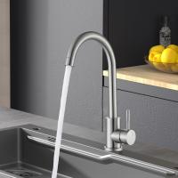 360° Swivel Stainless Steel Kitchen Faucet,Cold-Hot Water Single Handle Sink Basin Faucet For Kitchen And Sink - details 1
