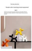 Decoración Creativa Nórdica Perro De Globo De Resina Para Sala De Estar Porche Oficina Escritorio Moderno Y Elegante - details 4