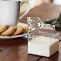 1Pc Copa De Leche 300ML Estilo Botella De Leche Media Pintada Mini Juguete De Crema De Vidrio Ecológico Con Forma De Aves De Correr - details 10