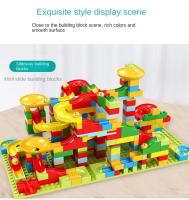 Bloques De Carreras De Mármol DIY 168-336PCS Juego De Construcción De Laberinto Con Bola Y Slide De Cono Para Niños Regalo De Navidad - details 2