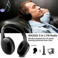 5 In 1 Cordless Headphones Wireless Earphone Fm Radio Tv Headset Wired Headphone - details 3
