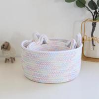 Caja Organizadora De Cosméticos Y Estationery Con Orejas De Gato Para Escritorio Cesta De Almacenamiento Ecológica De Tela Para Pequeños Artículos Y Juguetes - details 3
