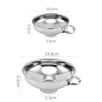 Funel De Bocadillo Ancho De Acero Inoxidable Para Ensaladas Jars Aceite Vino Agua Especias Accesorios De Cocina Herramientas Gadget - details 5