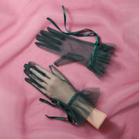 Guantes De Boda Para Novia Estilo Romántico Y Dulce De Largo Muñeca Para Mujer Guantes De Fiesta De Baloncesto - details 10