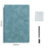 Set De Cuaderno Blanco Reutilizable Con Bolígrafo Y Paño De Limpieza Portátil Planificador Semanal Cuaderno De Memoria De Cuero Estilo Elegante Para Oficina - details 5