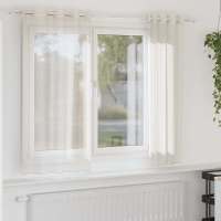 Cortinas de gasa con ojales vidaXL 2 uds 140x175 cm en color Verde manzana/Rosa/Amarillo y más | protección solar decorativa para ventanas hogar oficina dormitorio fácil de instalar - details 7
