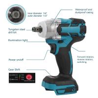 Llave de impacto eléctrica inalámbrica, taladro de mano sin escobillas, herramienta eléctrica para batería Makita de 18V, 520N.m,4200Rpm - details 2