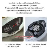 Adaptador de pedal de bloqueo de Bicicleta Carretera Convertir Pedal Spd Cubierta de Zapato de Doble uso - details 2