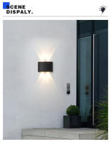 Luz De Pared LED Iluminada Hacia Arriba Y Abajo Impermeable Para Interior Y Exterior Iluminación Para Dormitorio Sala De Estar Pasillo - details 3