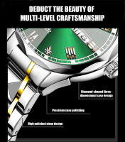 Reloj De Noche Para Hombre RUIGE Lujo Impermeable Con Pantalla Luminosa Acero Inoxidable Calendario Completo Resistente Al Agua - details 6