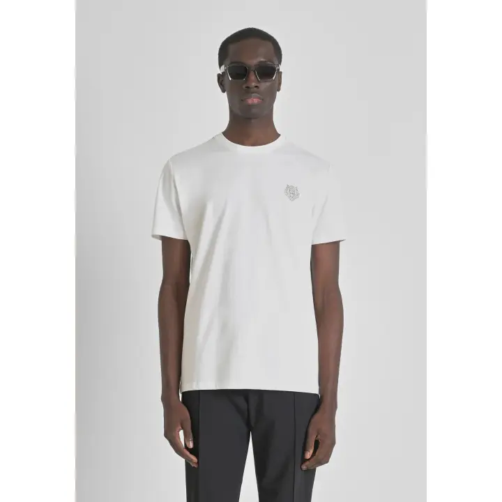 CAMISETA ANTONY MORATO REGULAR FIT MINILOGO BLANCA - 1