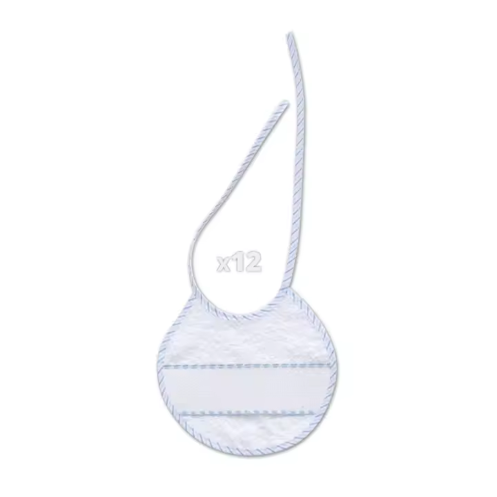 BABETE EM PONTO CRUZ 20X20 Branco / azul - 1